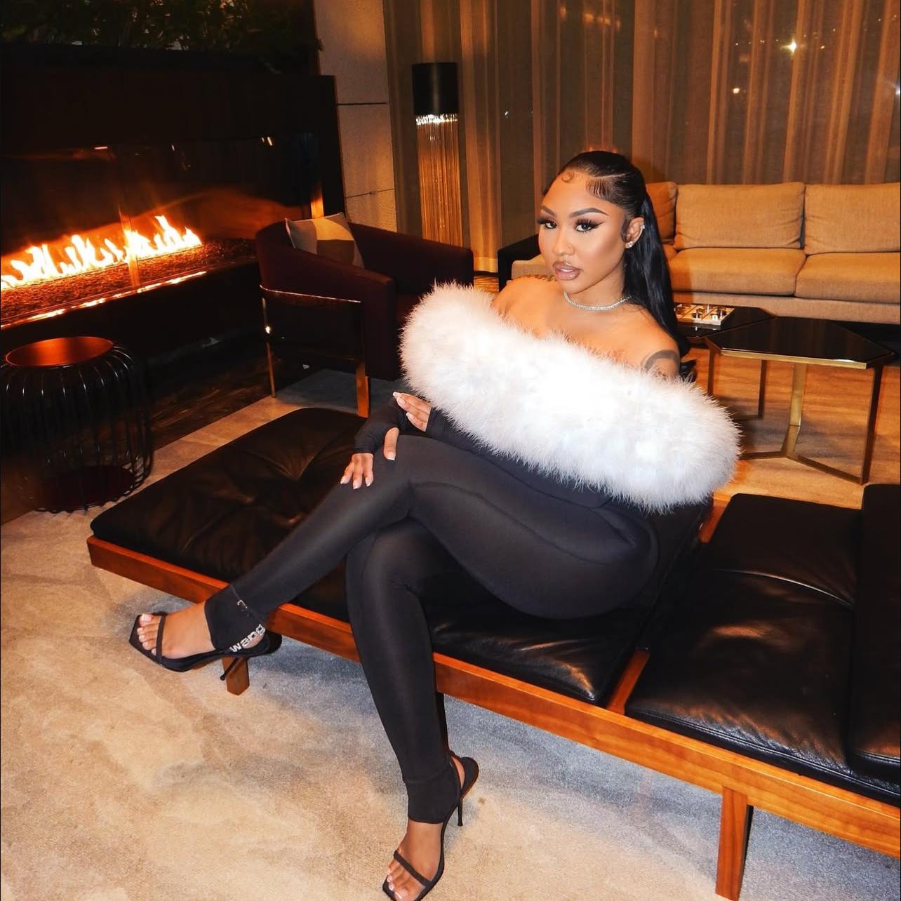 Fur Baby Jumpsuit - Black