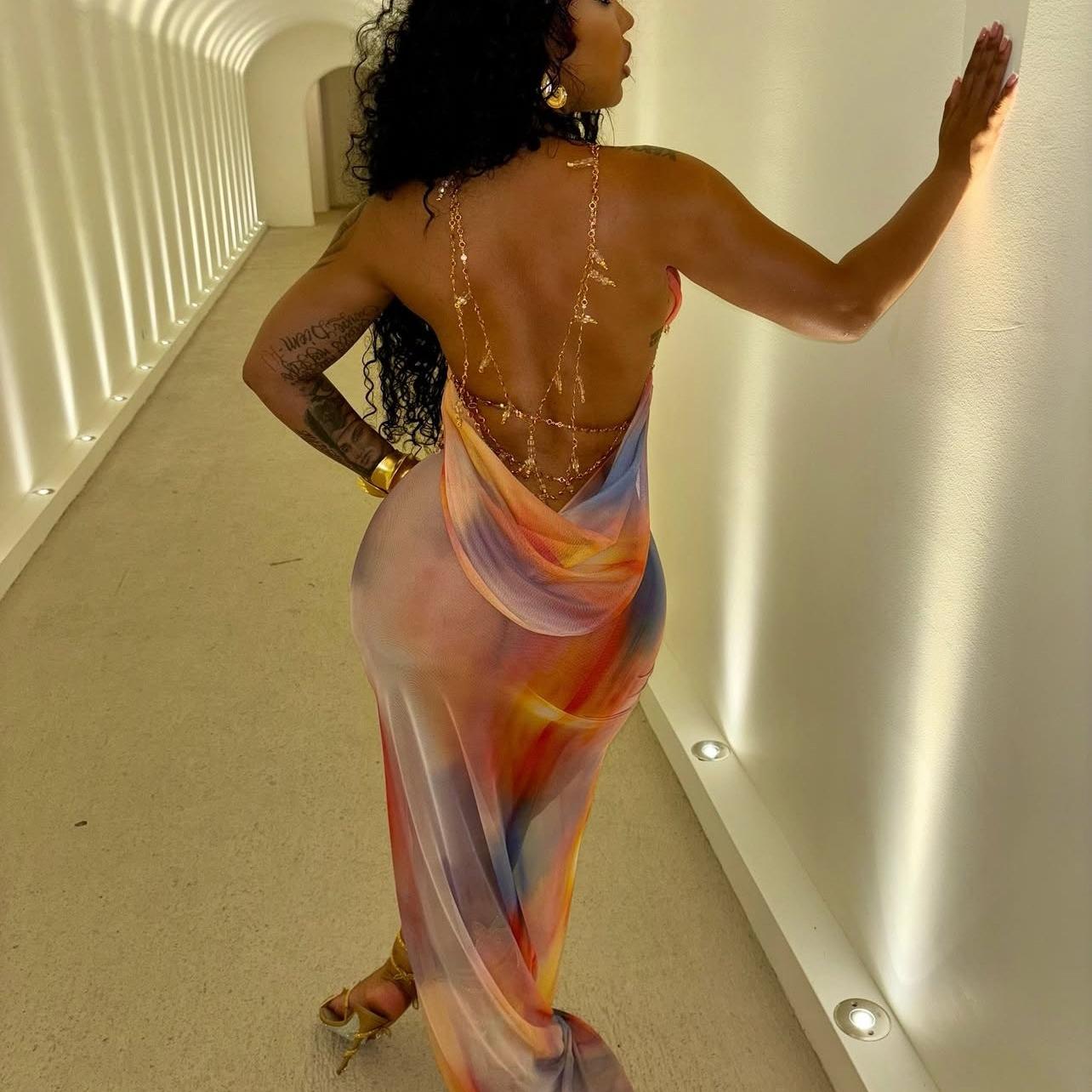 Her Way Dress - Orange