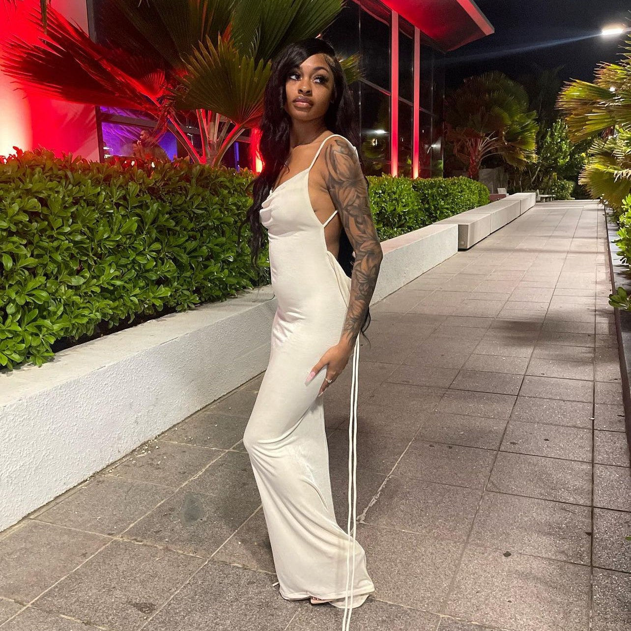 Sexyback Dress - Beige