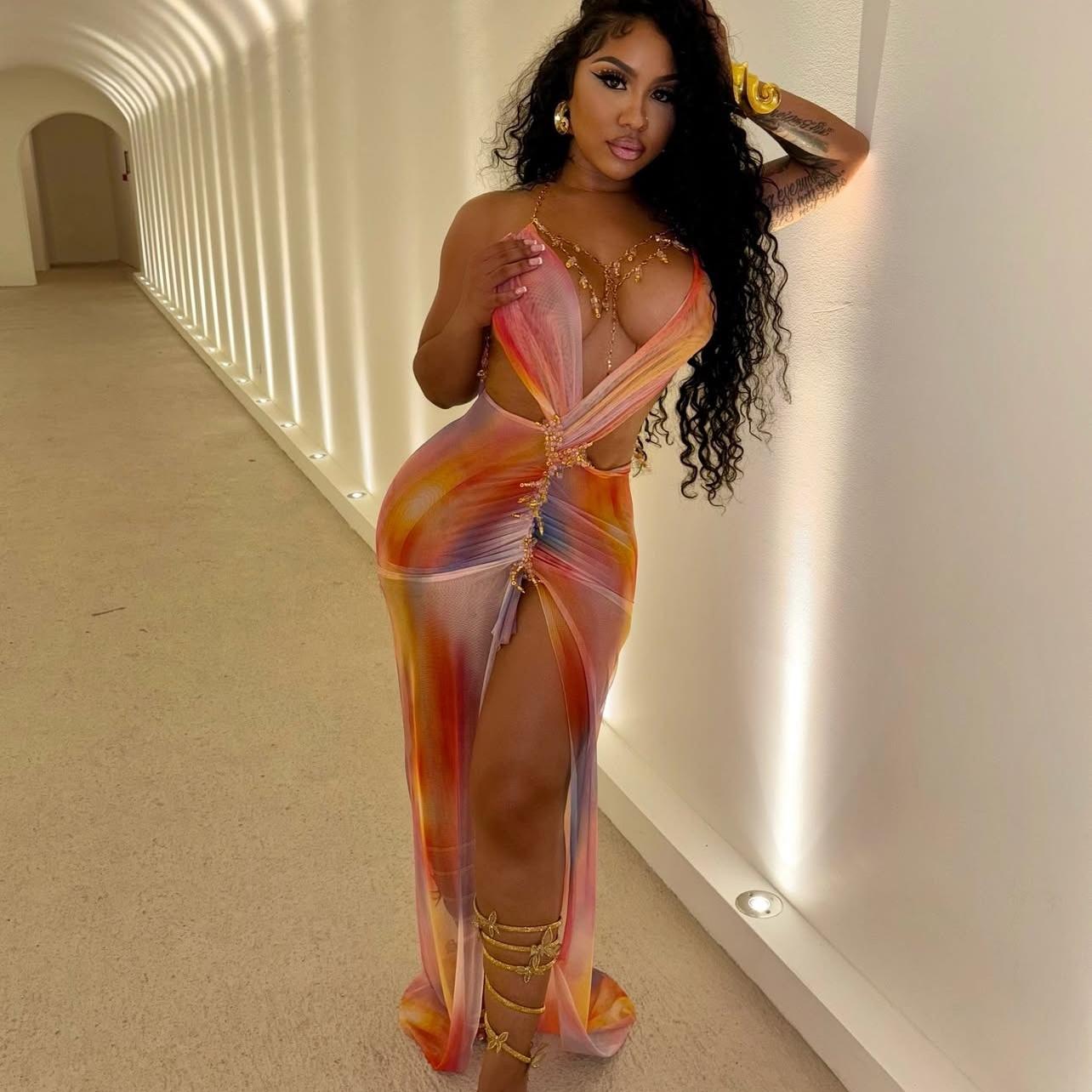 Her Way Dress - Orange