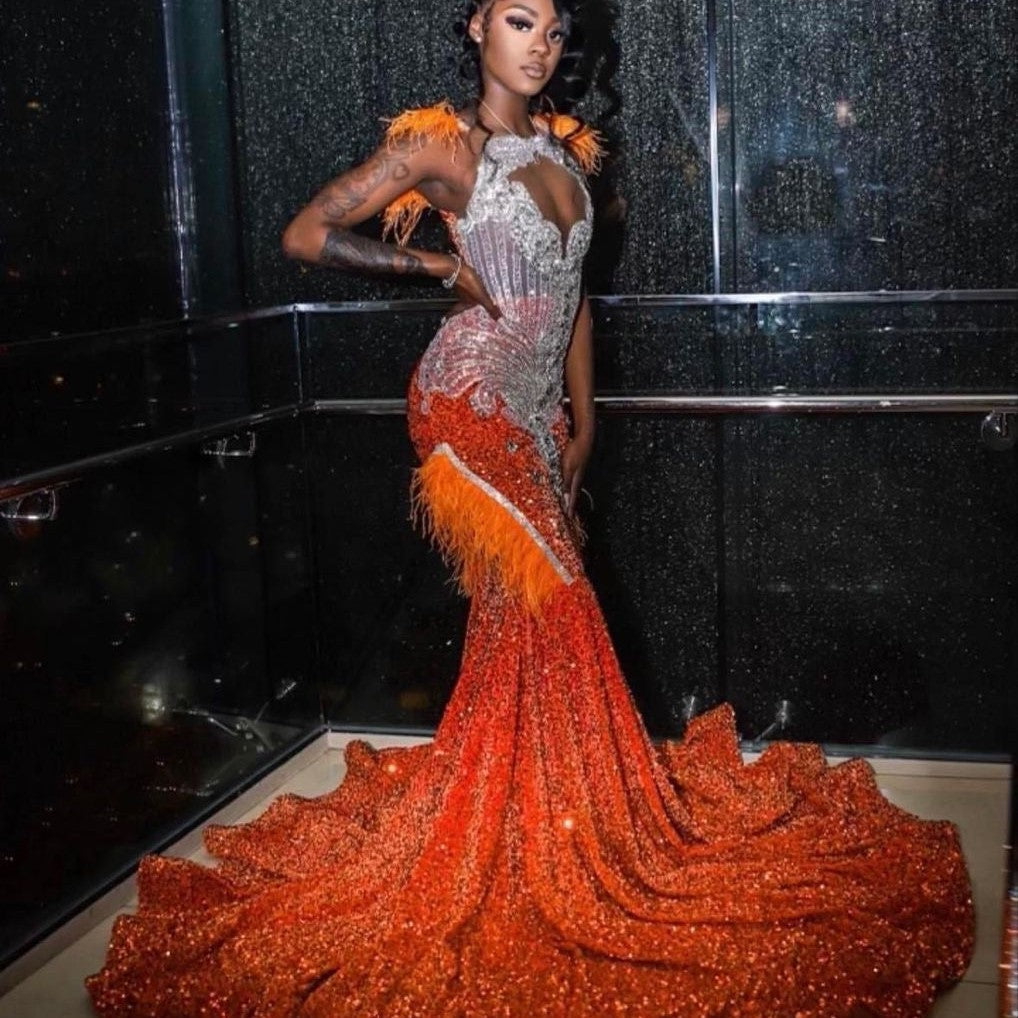 Off Of You Dress - Orange *Pre- Order*