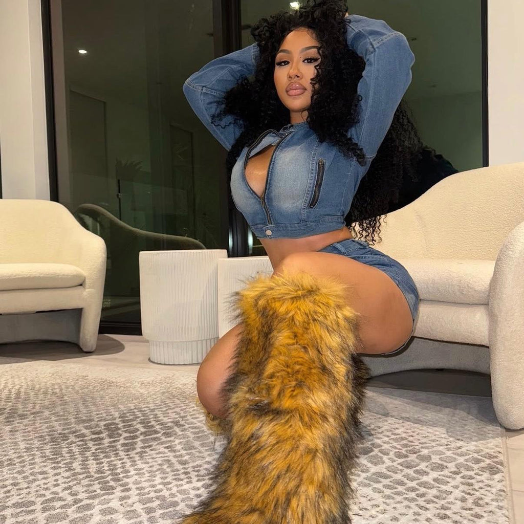 Go Lucky Boots - Brown