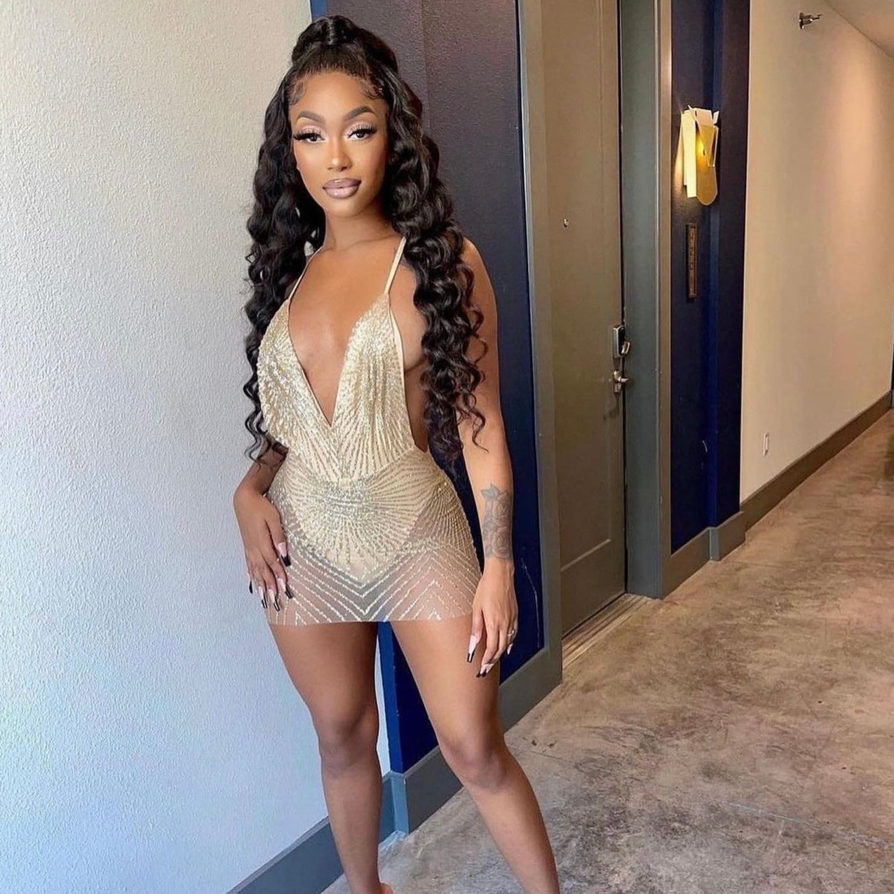 All the Stars Dress - Gold